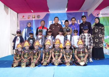 Bupati BBS Hadiri Festival PAUD di Sungai Gelam, Serahkan Aset TK Patra Serandi