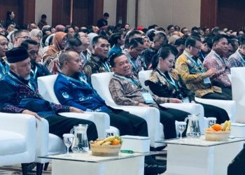 Gubernur Jambi, Al Haris, saat menghadiri Rakornas Pengelolaan Sampah yang diselenggarakan oleh Kementerian LH dan Badan Pengendalian Lingkungan Hidup di JICC, Jakarta, Minggu (22/06/2025). (dok.DiskominfoJambi)