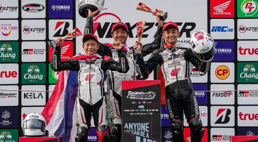 Pebalap binaan PT AHM cetak prestasi membanggakan di dunia balap Internasional pada ajang Honda Thailand Talent Cup dan Redbull MotoGP Rookies Cup.(ist)