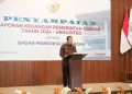 Bupati BBS Penyampaian Laporan Keuangan Pemerintah Daerah Tahun 2024 – Unaudited Kepada Badan Pemeriksa Keuangan