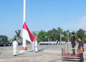 Wakil Bupati Muaro Jambi Junaidi Mahir Menjadi Inspektur Upacara Memperingati Hari Lahir Pancasila
