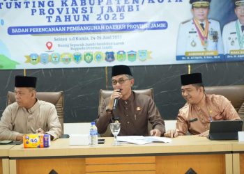Wakil Bupati Muaro Jambi, Junaidi Mahir Menghadiri acara Pra Penilaian Kinerja Upaya Percepatan Penurunan Stunting