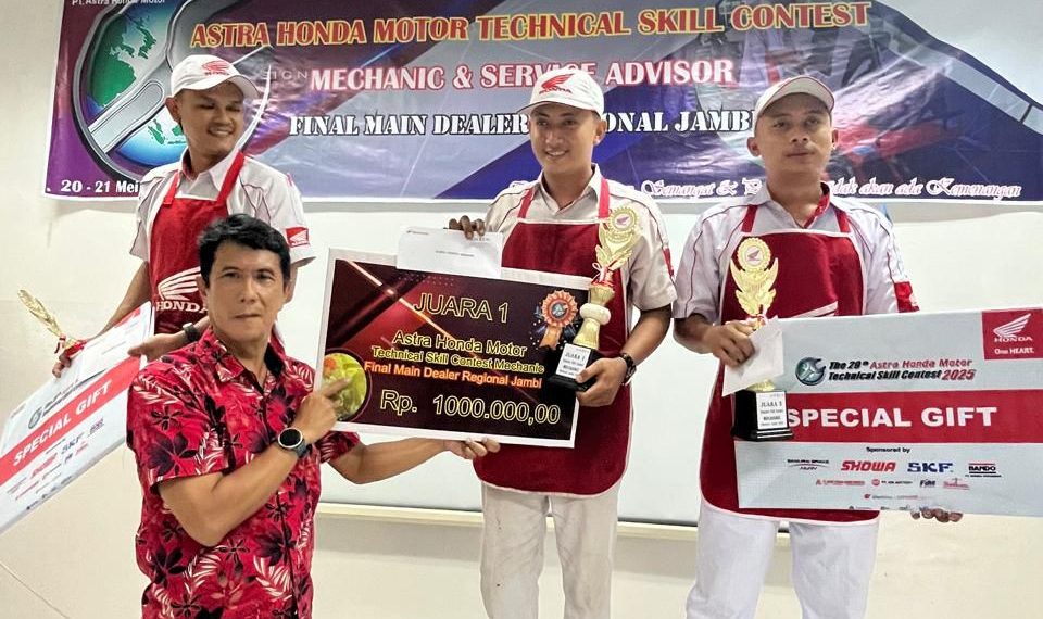 Sinsen Siap Dukung Teknisi dan Service Advisor Terbaik Jambi Berlaga di Ajang Nasional AHMTC 2025
