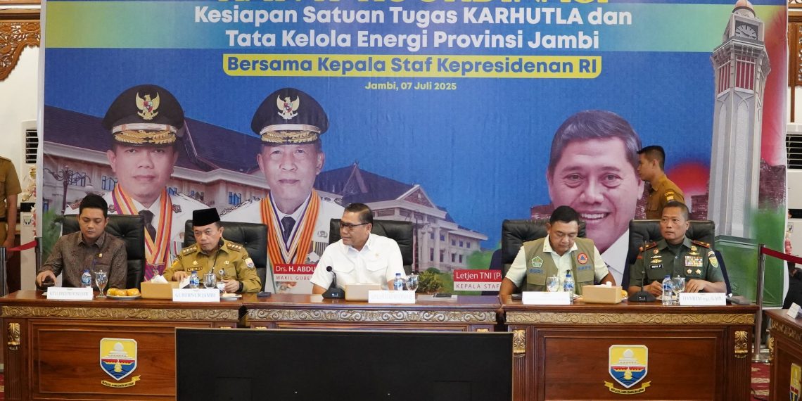 Kepala Staf Kepresidenan RI Pastikan Kesiapan Provinsi Jambi Hadapi Karhutla dan Tata Kelola Energi Provinsi Jambi