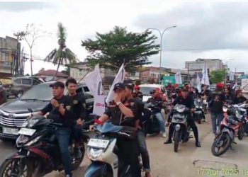 GRIB Jaya Jambi Semarakkan HUT RI ke-80 dengan Konvoi Ratusan Anggota