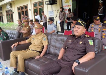 Wakil Bupati Muaro Jambi Junaidi H. Mahir menghadiri undangan Apel Gelar Pasukan Operasi Patuh 2025