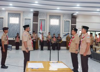 Bupati BBS dan Wabup Jun Mahir Dilantik Sebagai Ketua dan Wakil Ketua majelis Pembimbing Cabang Gerakan Pramuka Muaro Jambi