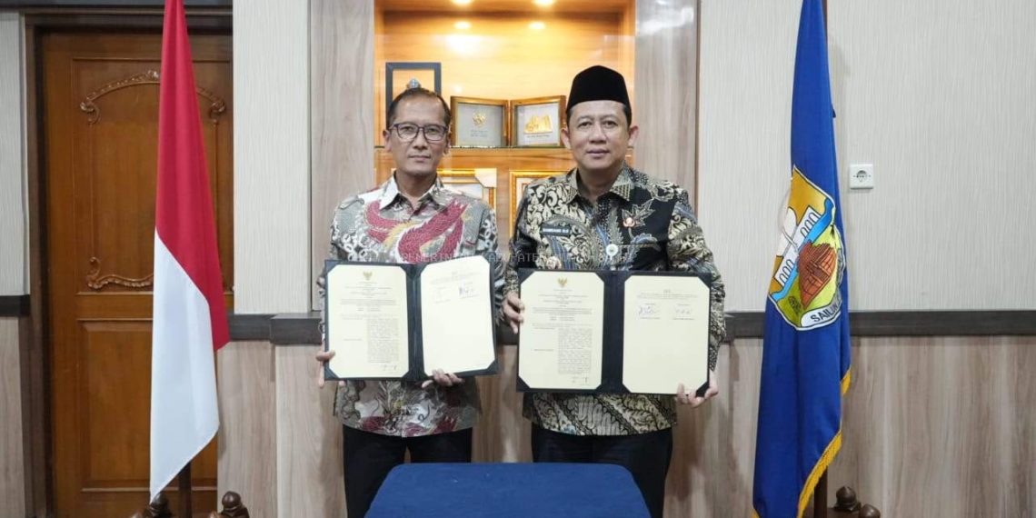 Bupati Muaro Jambi BBS Tandatangani MoU dengan Kantor Wilayah DITJEN Perbendaharaan Provinsi Jambi