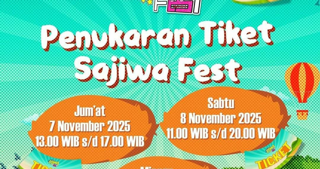 Siap Nonton Sajiwa Fest 2025? Yuk Tukar Tiketmu Mulai Hari Ini!